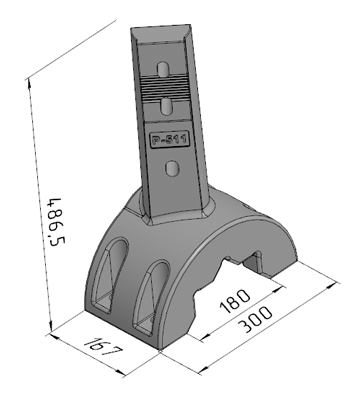 Р-511 (2100267655; 2500-3) Стойка левая NFLG